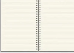 Notebook Textile dark grey lined A4 spiralbunden