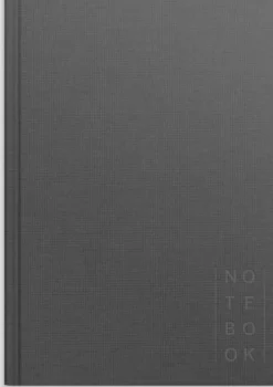 Notebook Textile dark grey unlined A5