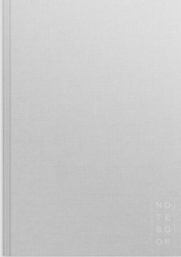 Notebook Textile light grey lined A4
