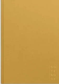 Notebook Textile Mustard Lined A4