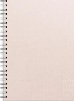 Notebook Textile pink lined A4 spiralbunden