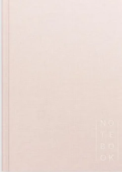 Notebook Textile pink unlined A5