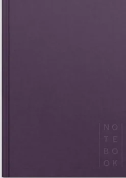 Notebook Textile Plum Blank A5