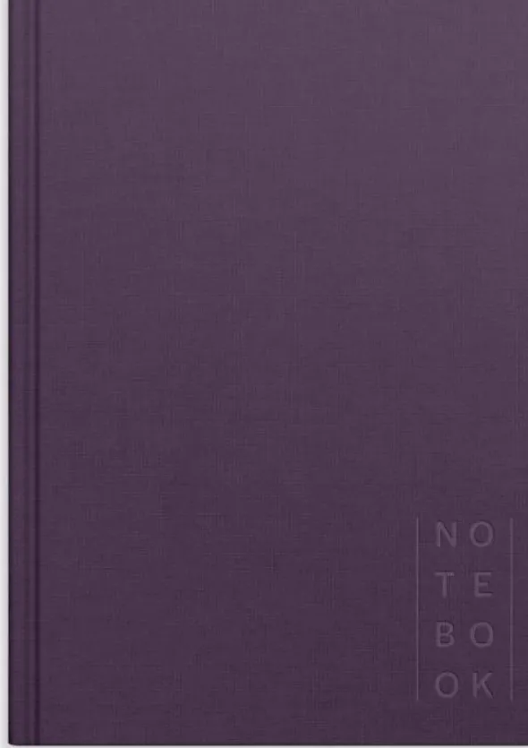 Notebook Textile Plum Blank A5