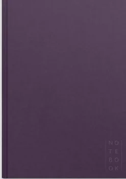 Notebook Textile Plum Lined A4