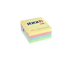 Notes Stick`n Notes 76x76mm kub Pastell