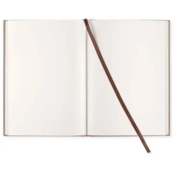 Olinjerad Blank Book A5 - 128 sidor Brown Oak