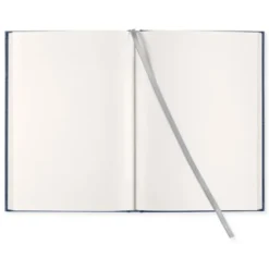 Olinjerad Blank Book A5 - 128 sidor Dark Denim