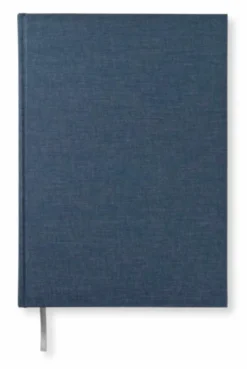Olinjerad Blank Book A4 192 sidor Dark Denim