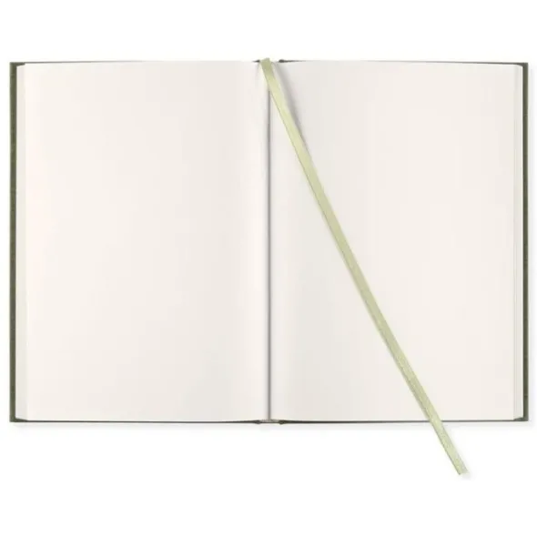 Olinjerad Blank Book A5 - 128 sidor Khaki Green