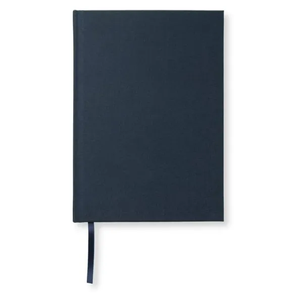 Olinjerad Blank Book A5 - 128 sidor Navy