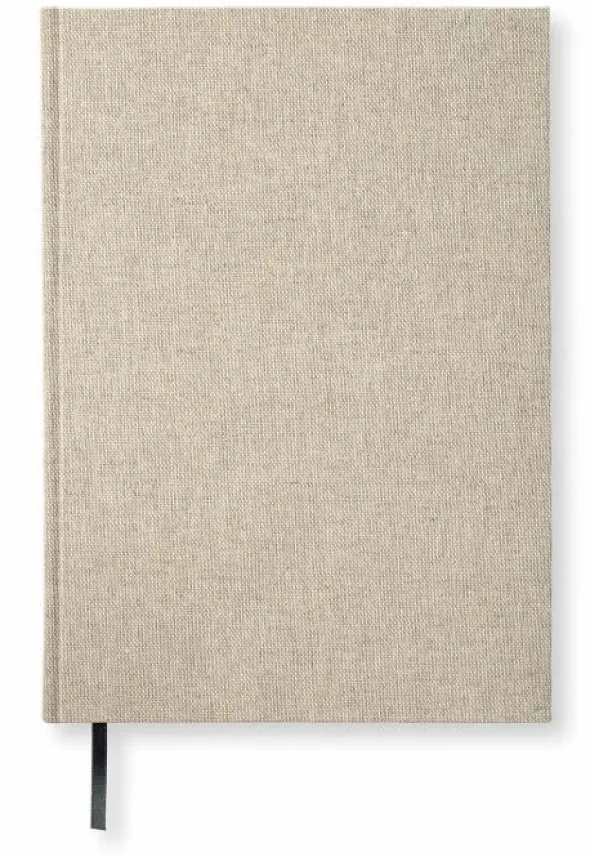 Olinjerad Blank Book A4 192 sidor Rough Linen