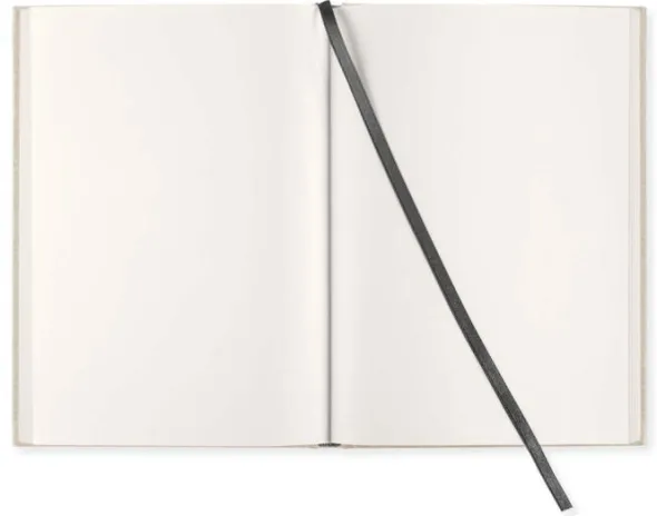 Olinjerad Blank Book A5 - 128 sidor Rough Linen