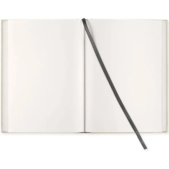 Olinjerad Blank Book A5 256 sidor Rough Linen
