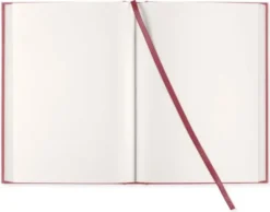Olinjerad Blank Book A5 256 sidor Red Twist