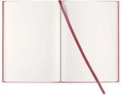 Olinjerad Blank Book A5 - 128 sidor Red Twist