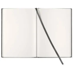 Olinjerad Blank Book A5 - 128 sidor Transparent Black