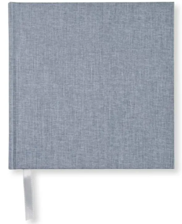 Olinjerad Blank Book 185x185 Denim