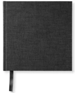 Olinjerad Blank Book 185x185 Transparent Black