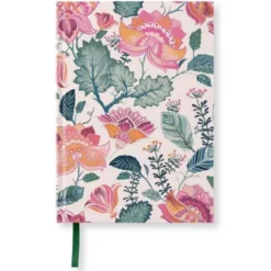 Olinjerad Notebook A5 176 sidor Pink Flowers