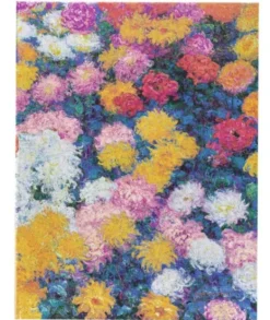 Paperblanks Notebook lined Ultra Monet´s Chrysanthemums