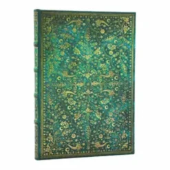 Paperblanks Notebook Midi Emerald Flower lined