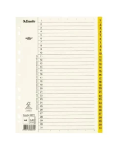 Pappersregister A4 1-31 Servo