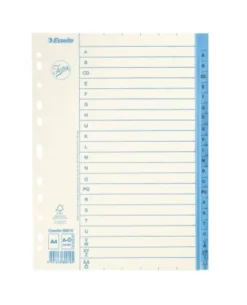Pappersregister JOPA A4 A-Ö vit/blå