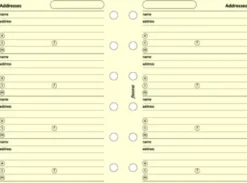 Pocket Adresser beige (8,1x12cm)