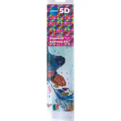 Pärlmosaik Diamond 30x40cm Blommor vid sjö