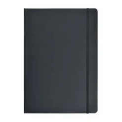 PU Notebook A4 linjerad Svart