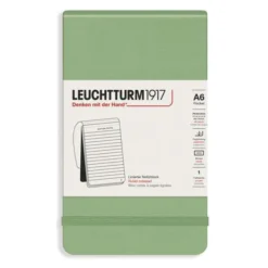 Reporter Notepad A6 hard cover Ruled Sage