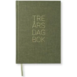 3-årsdagbok A5 Khaki Green