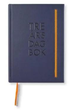 3-årsdagbok A5 Mörklila Soft de luxe konstläder