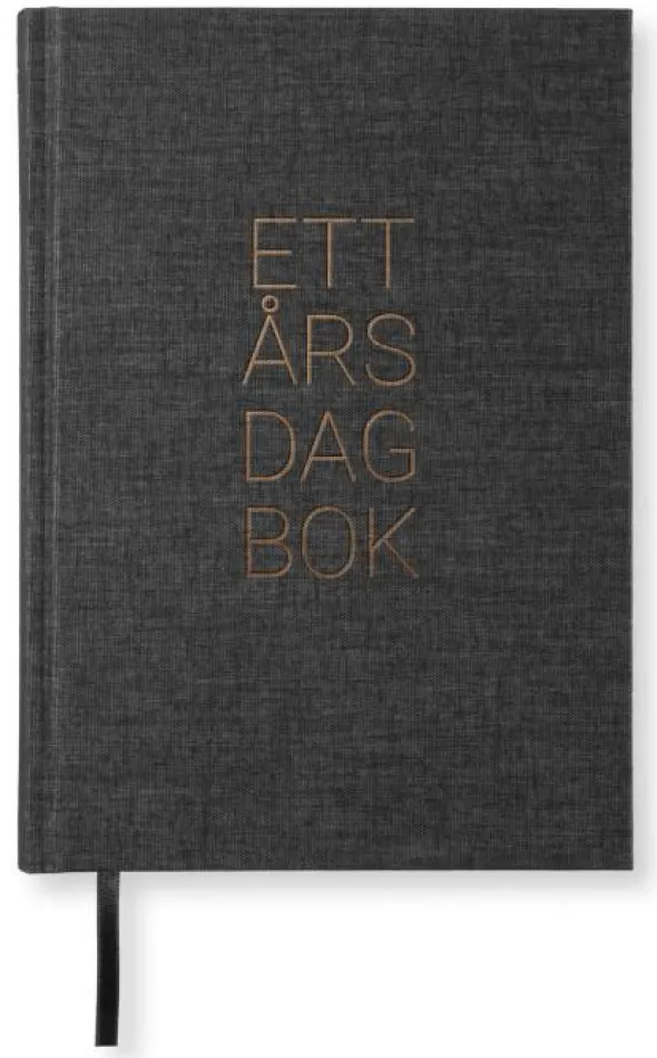 1-årsdagbok A5 Transparent Black
