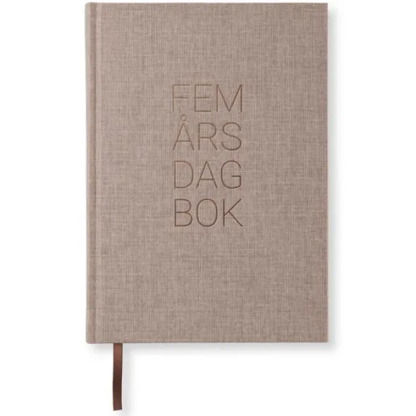 5-årsdagbok Brown Oak