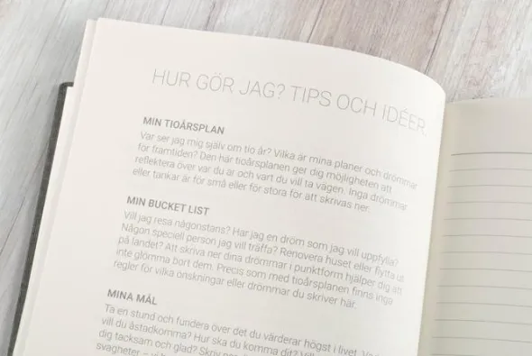 10-årsdagbok - denim