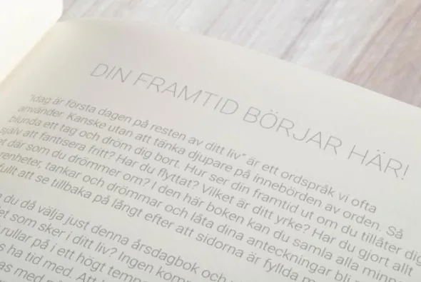 5-årsdagbok Denim