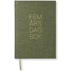 5-årsdagbok Khaki Green