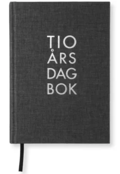 10-årsdagbok - Transparent Black