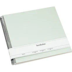 Semikolon Spiral Album Large cream Moss