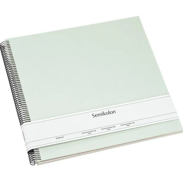 Semikolon Spiral Album Large cream Moss