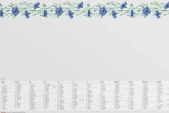 Skrivunderlägg Blomster med kalender för 2026