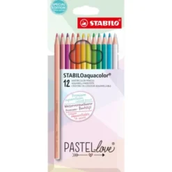 STABILO Aquacolor Pastellove Akvarellpennor 12 Pack