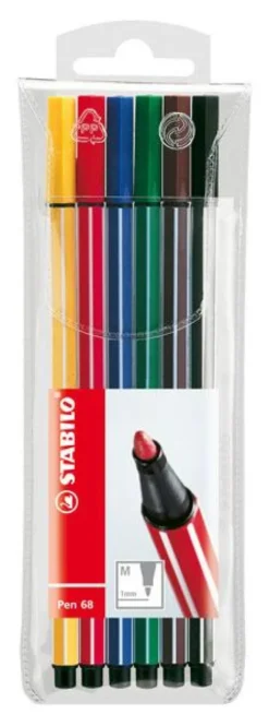 Stabilo 68 6-pack