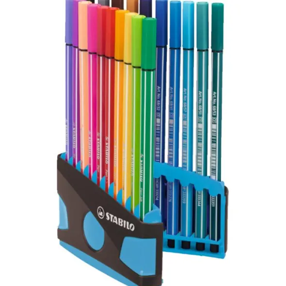 Stabilo 68 20-pack Hard Blå