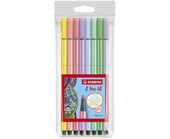 Stabilo 68 8-pack Pastell