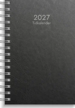 Tidkalender svart kartong 2027