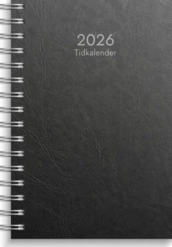 Tidkalender svart kartong 2026