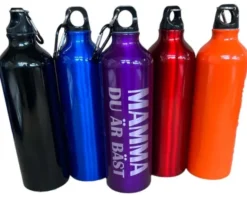 Vattenflaska Mamma du är bäst - aluminium